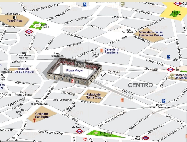 Plaza Mayor Madrid Mapa